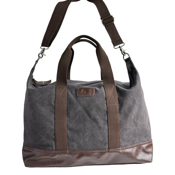 K2 Classic Dark Grey Brown Trim Light Travel Carry All - Picture 1 of 10